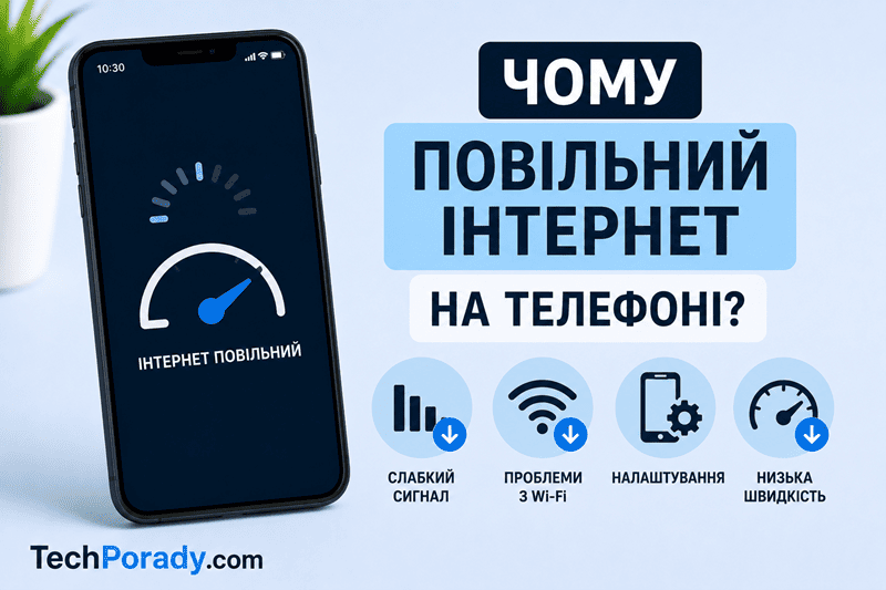 Чому повільний інтернет на телефоні