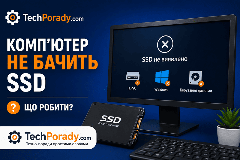 Комп’ютер не бачить SSD
