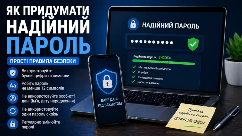 Як придумати надійний пароль
