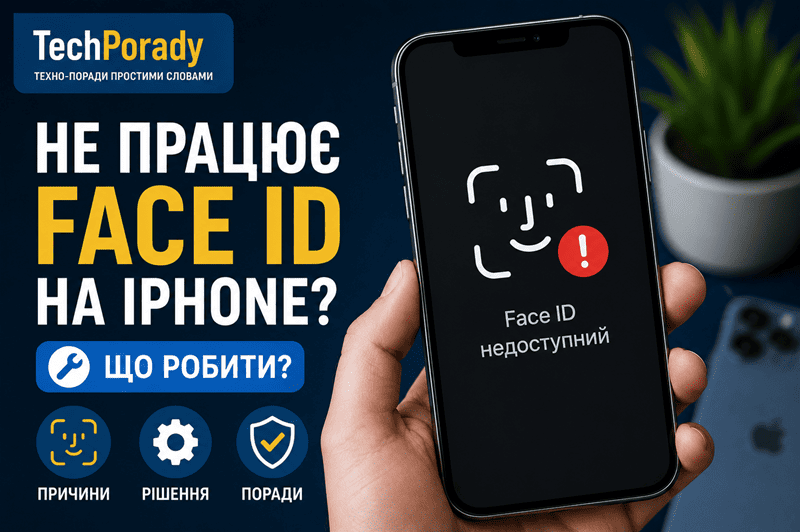 Не працює Face ID на iPhone
