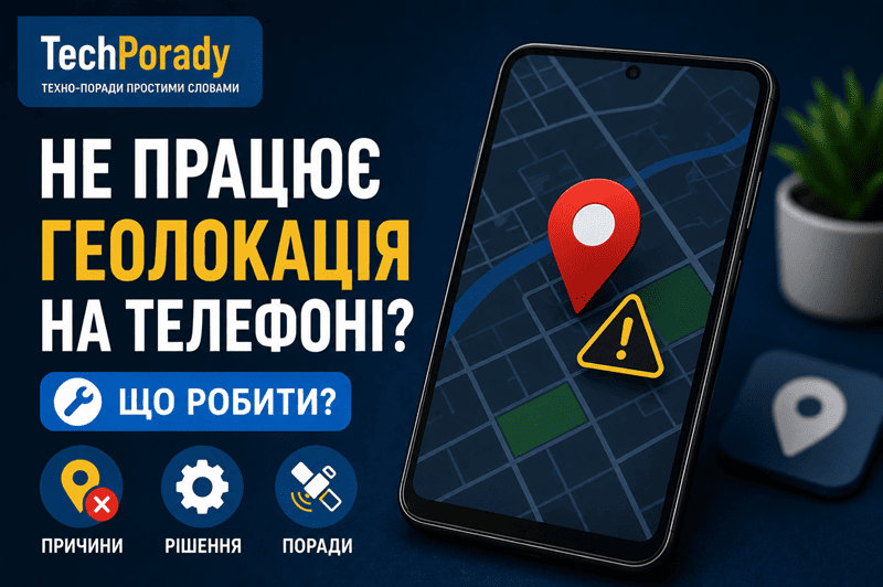 Не працює геолокація на телефоні