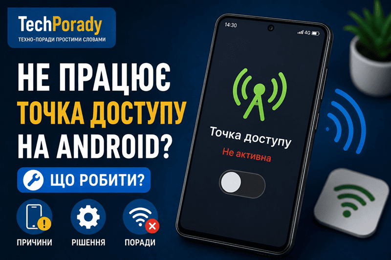 Не працює точка доступу на Android