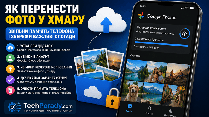 Як перенести фото у хмару