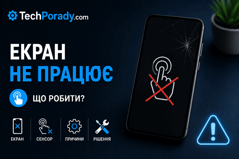 Телефон екран не працює
