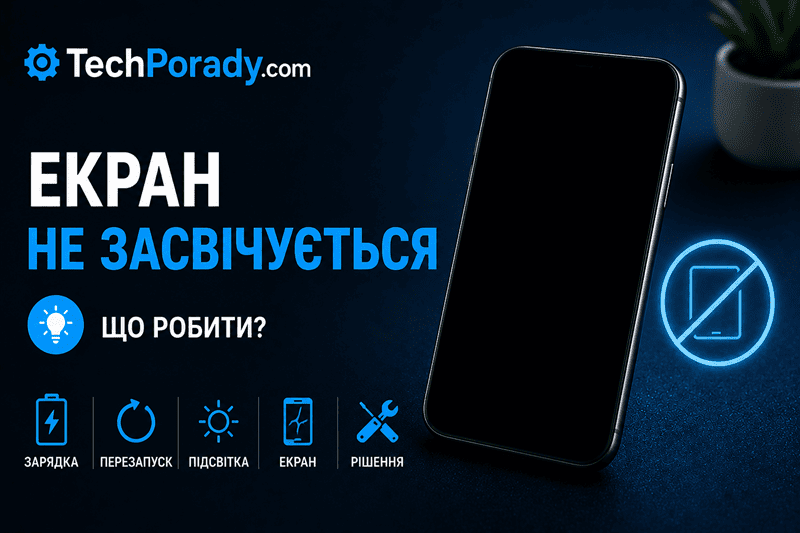 Телефон екран не засвічується