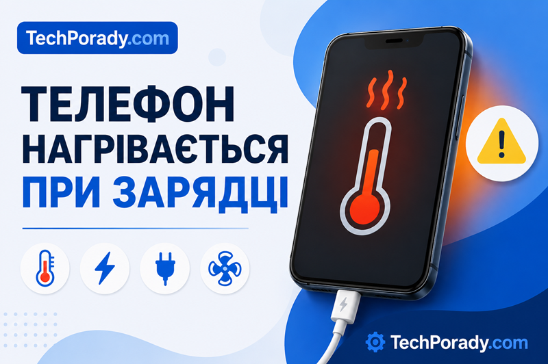Телефон нагрівається при зарядці