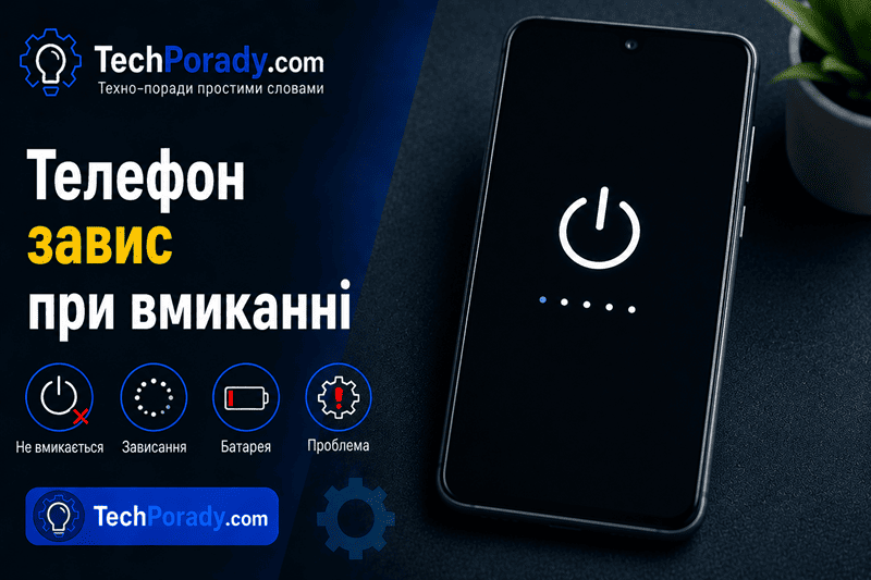 Телефон завис при вмиканні