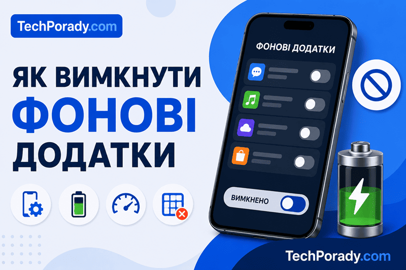 Як вимкнути фонові додатки на телефоні