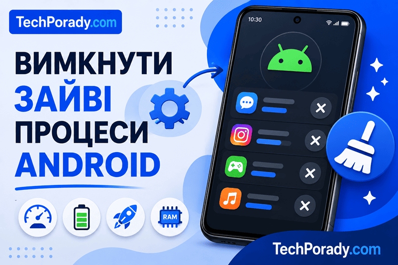 Як вимкнути зайві процеси Android