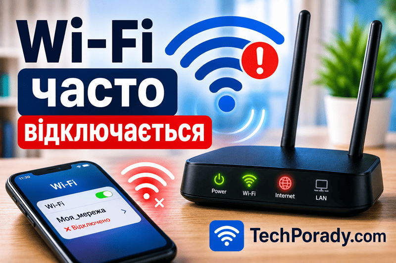 Wi-Fi часто відключається