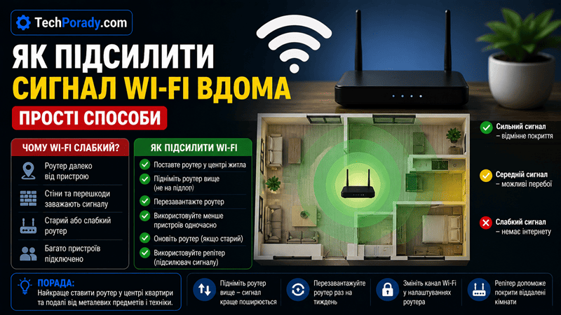 Як підсилити сигнал Wi-Fi