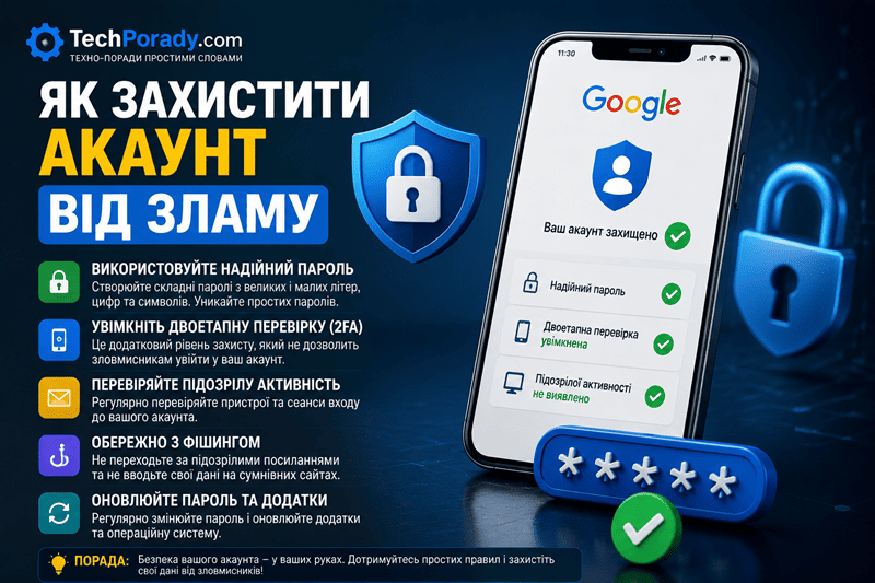 Як захистити акаунт від зламу
